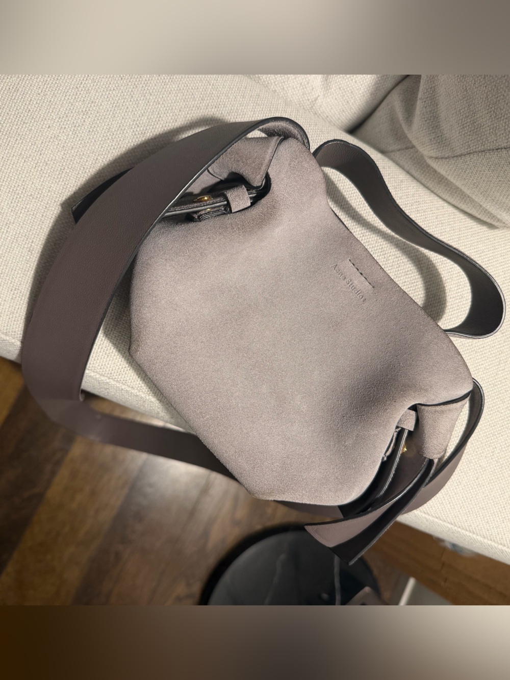 Acne Studios Micro Musubi Suede Bag